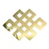 Abtibild sticker Feng Shui cu nod mistic auriu metalizat - 5cm