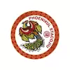 Abtibild sticker Feng Shui cu Phoenix Stacojiu – cele 4 animale celeste - 5cm