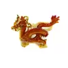 Breloc Feng Shui Amuleta Dragonul de Pamant – Dragonul Magic Auriu 2022, imagine 2