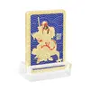 Statueta Feng Shui Mini placă Kwan Kung cu Dragon, imagine 3