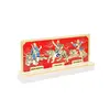 Statueta Feng Shui Placă cu zeii bogăției, trio de tigri, imagine 3
