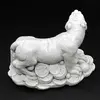 Statueta Feng Shui Tigru alb cu Wu Lou, pentru sanatate - 7cm, imagine 3