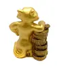 Statueta Feng Shui Tigru auriu cu Monede - 9cm, imagine 2