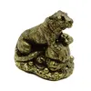 Statueta Feng Shui Tigru cu Sac de bani - 6cm