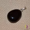 Pandantiv obsidian negru slefuit