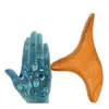 Dispozitiv multifunctional pentru masaj, din lemn, triunghiular, maro - 15cm, imagine 5