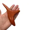 Dispozitiv multifunctional pentru masaj, din lemn, triunghiular, maro - 15cm, imagine 3
