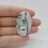 Cabochon Agat Copac 40x24x7mm C34, imagine 2
