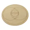 Grila pentru cristale, din lemn, 20cm - Vesica Piscis (Vasul Pestelui), imagine 2