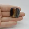 Cabochon Agat Negru Dantelat 30x28x7mm C93