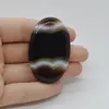 Cabochon Agat Negru Dantelat 51x33x6mm C55
