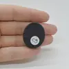 Cabochon Agat Negru Druzy 30x25x7mm C9, imagine 2