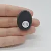 Cabochon Agat Negru Druzy 31x23x10mm C3, imagine 2