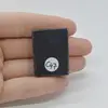 Cabochon Agat Negru Druzy 34x26x6mm C47, imagine 2