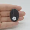 Cabochon Agat Negru Druzy 35x25x5mm C14, imagine 2