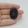 Cabochon Agat Negru Druzy 35x25x5mm C14
