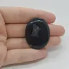 Cabochon Agat Negru Druzy 36x28x6mm C24