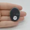 Cabochon Agat Negru Druzy 37x27x8mm C37, imagine 2