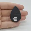 Cabochon Agat Negru Druzy 40x27x11mm C39, imagine 2