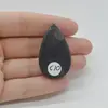 Cabochon Agat Negru Druzy 41x24x8mm C10, imagine 2
