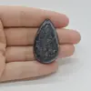 Cabochon Agat Negru Druzy 41x24x8mm C10