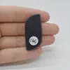 Cabochon Agat Negru Druzy 42x19x7mm C46, imagine 2