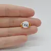 Cabochon Citrin 14x9x5mm C106, imagine 2