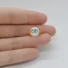 Cabochon Citrin 14x9x5mm C81, imagine 2