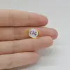 Cabochon Citrin 16x10x4mm C76, imagine 2