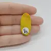 Cabochon Jasp Bumble Bee 34x16x4mm C83, imagine 2