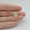 Cabochon Citrin 15x10x6mm C161, imagine 2