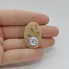 Cabochon Coral Fosilic 31x20x6mm C69, imagine 2