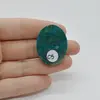 Cabochon Crisocola 34x27x7mm C5, imagine 2