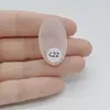 Cabochon Cuart Roz 33x19x9mm C22, imagine 2