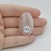 Cabochon Cuart Roz 36x21x8mm C52, imagine 2