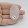 Cabochon Cuart Roz 44x28x8mm C30, imagine 2