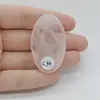 Cabochon Cuart Roz 45x27x6mm C34, imagine 2