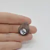 Cabochon Cuart Turmalinat 26x19x4mm C115, imagine 2