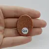 Cabochon Goldstone Maro 34x27x6mm C64, imagine 2