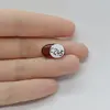 Cabochon Granat Hessonit 16x10x5mm C245, imagine 2