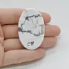 Cabochon Howlit 47x31x6mm C71, imagine 2