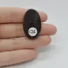 Cabochon Iron Tiger 35x21x4mm C26, imagine 2