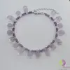 Bratara ametist briolete A++ 10-12mm cu argint 925