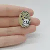 Cabochon Jasp Dalmatian 26x18x6mm C32, imagine 2