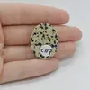 Cabochon Jasp Dalmatian 30x23x6mm C117, imagine 2