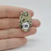 Cabochon Jasp Dalmatian 31x19x6mm C88, imagine 2