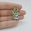 Cabochon Jasp Dalmatian 31x20x6mm C75, imagine 2