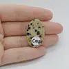 Cabochon Jasp Dalmatian 31x20x7mm C108, imagine 2