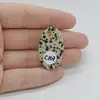 Cabochon Jasp Dalmatian 32x19x6mm C107, imagine 2