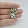 Cabochon Jasp Dalmatian 33x22x6mm C91, imagine 2